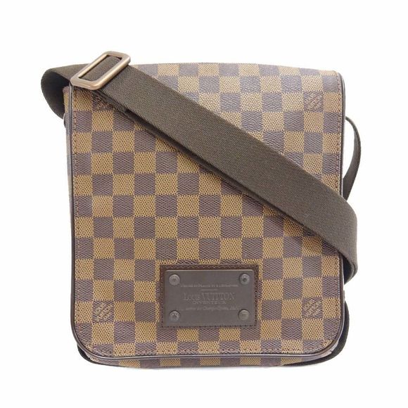 Louis Vuitton Damier Brooklyn PM Damier Canvas Shoulder Bag Brown - Picture 1 of 10